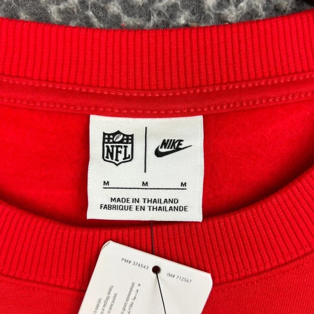 Nike Kansas City Chiefs Sweatshirt Women Medium Red Yellow Cropped New M